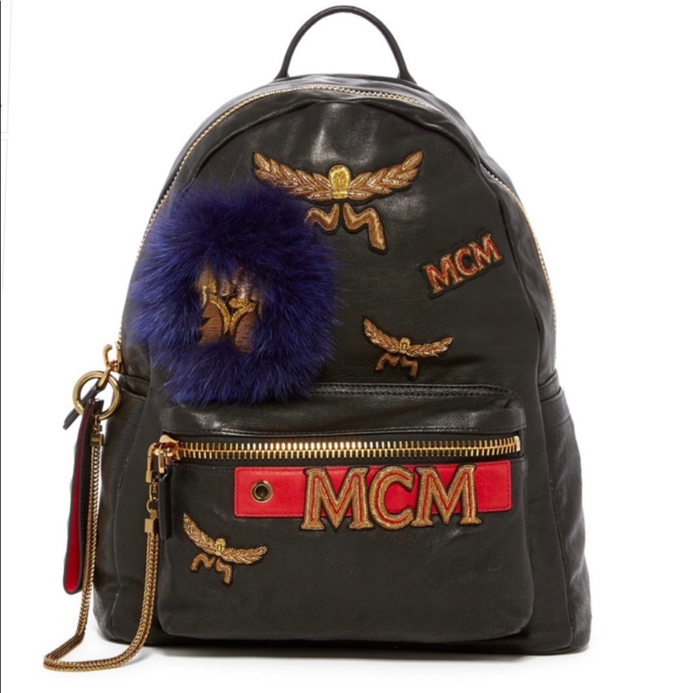 AUTHENTIC MCM  STARK LEATHER BACKPACK BNWT